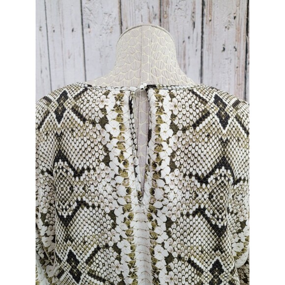 CLD Women's Medium J.Crew Cinched-Waist Snakeskin Glendale Dress M0582 EUC! - Picture 9 of 12